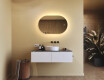 Oglindă de baie iluminată, culoare duală, comutator tactil, saltea încălzitoare #9