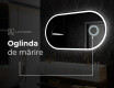 Ovala oglinda baie cu leduri L230 #6