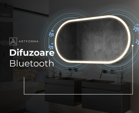 Ovala oglinda baie cu leduri L230 #7