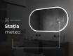Ovala oglinda baie cu leduri L230 #8