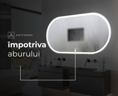 Ovala oglinda baie cu leduri L230 #10