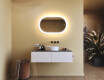 Oglindă de baie iluminată, culoare duală, comutator tactil, saltea încălzitoare #9