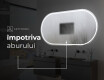 Ovala oglinda baie cu leduri L231 #10