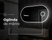 Ovala oglinda baie cu leduri L231 #5