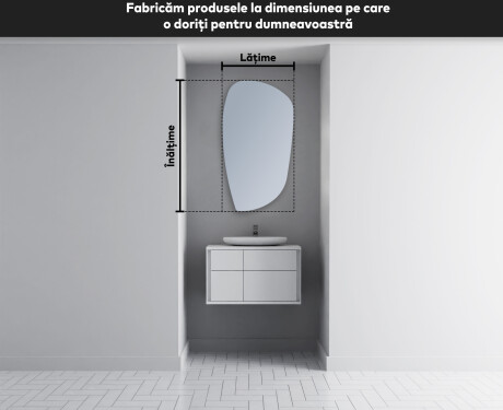 Oglinzi pentru baie cu LED în formă neregulată I221 #3