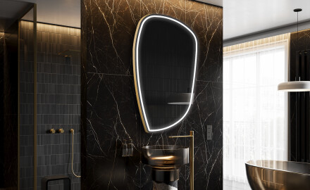 Oglinzi pentru baie cu LED în formă neregulată I223