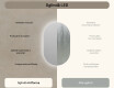 Ovala oglinda baie cu leduri 50x80cm cu lumină LED rece 7000K, lumină caldă 3000K sau lumină neutră 4500K #6