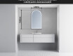 Oglinzi pentru baie cu LED în formă neregulată Y223 #5