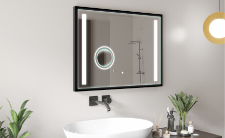 Oglindă cu carcasă şi iluminare LED FrameLine L02