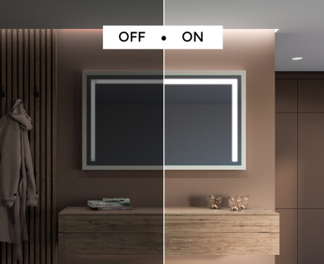 Oglinda LED baie cu rama de lemn - FrameLine L11 #5
