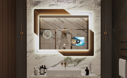 Oglinzi moderne baie cu leduri - Retro