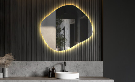 Oglinzi pentru baie cu LED în formă neregulată R221