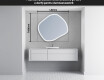 Oglinzi pentru baie cu LED în formă neregulată R222 #5