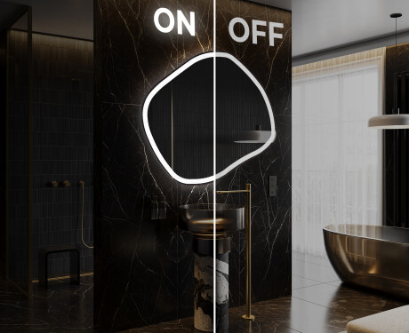 Oglinzi pentru baie cu LED în formă neregulată R222 #3