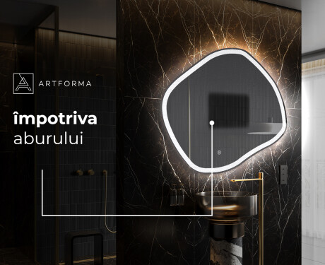 Oglinzi pentru baie cu LED în formă neregulată R222 #9