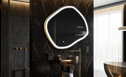 Oglinzi pentru baie cu LED în formă neregulată R222