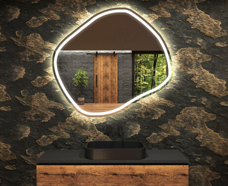 Oglinzi pentru baie cu LED în formă neregulată R223