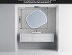 Oglinzi pentru baie cu LED în formă neregulată R223 #5