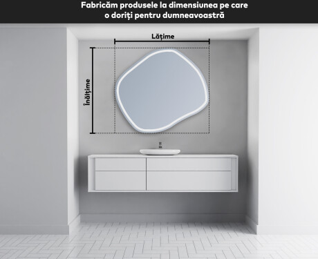 Oglinzi pentru baie cu LED în formă neregulată R223 #5