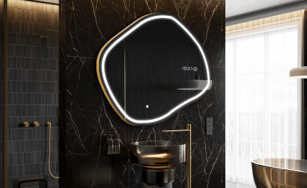Oglinzi pentru baie cu LED în formă neregulată R223