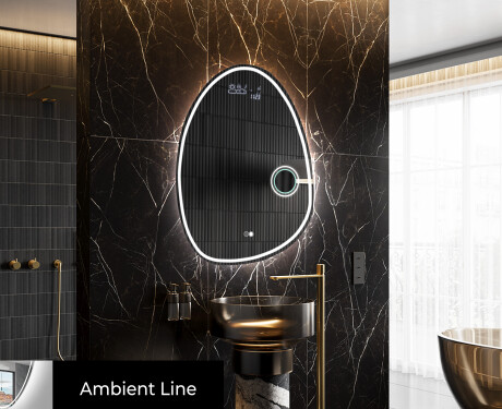 Oglinzi pentru baie cu LED în formă neregulată SF223