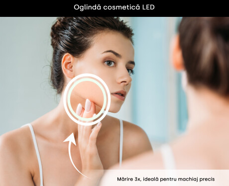 Oglindă LED inteligentă pentru baie cu ramă Displine - Apple L09 #6