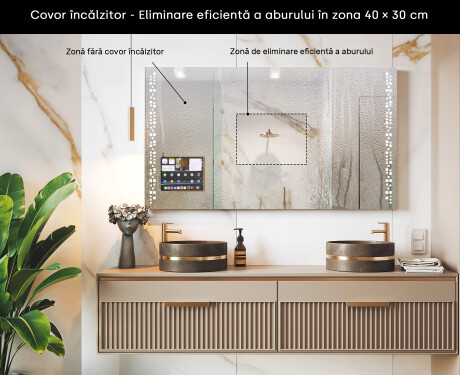 Oglindă LED Modernă cu ramă iPad Displine L38 #7