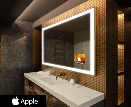 Oglinda baie cu leduri perete SMART L01 Apple #1