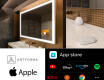 Oglinda baie cu leduri perete SMART L01 Apple #2