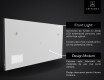 Oglinda baie cu leduri perete SMART L01 Apple #5