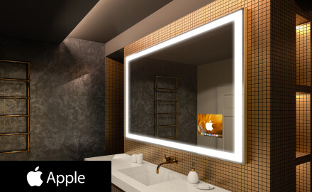 Oglinda baie cu leduri perete SMART L01 Apple