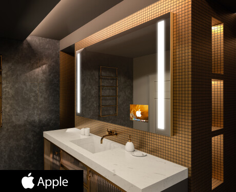 Oglinda baie cu leduri perete SMART L02 Apple #1