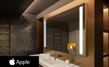 Oglinda baie cu leduri perete SMART L02 Apple