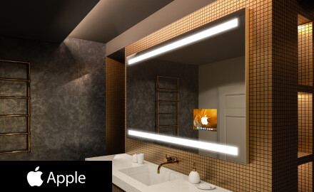 Oglinda baie cu leduri perete SMART L09 Apple