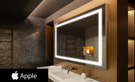 Oglindă SMART de baie cu iluminare LED L15 Serie Apple