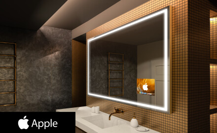 Oglinda baie cu leduri perete SMART L49 Apple
