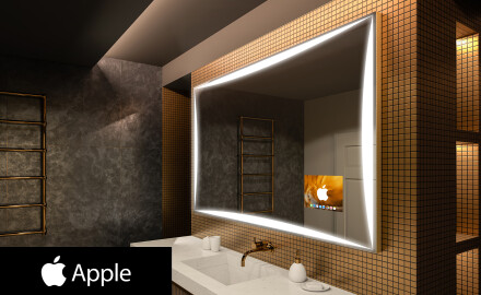 Oglinda baie cu leduri perete SMART L77 Apple