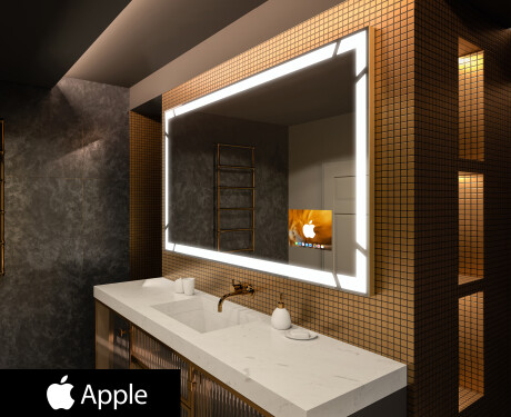 Oglinda baie cu leduri perete SMART L126 Apple