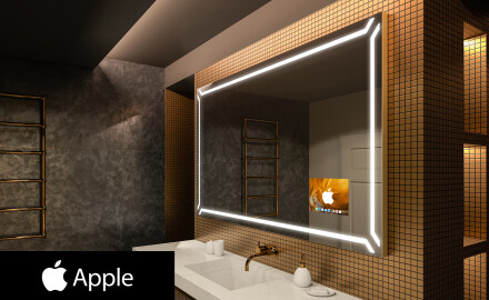 Oglinda baie cu leduri perete SMART L129 Apple