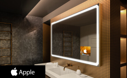 Oglinda baie cu leduri perete SMART L136 Apple