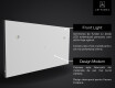 Oglindă SMART de baie cu iluminare LED L02 Serie Google #5