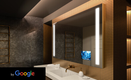 Oglindă SMART de baie cu iluminare LED L02 Serie Google