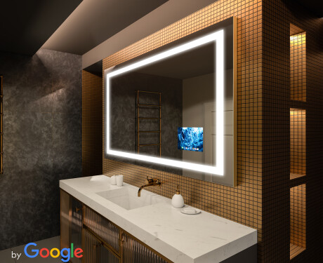 Oglindă SMART de baie cu iluminare LED L15 Serie Google #1