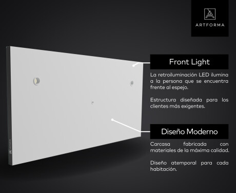 Oglindă SMART de baie cu iluminare LED L15 Serie Google #11