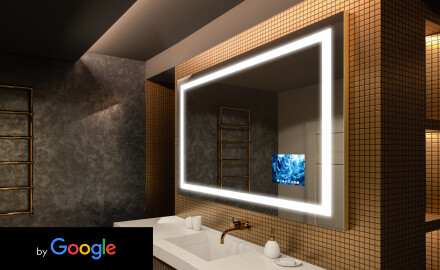 Oglindă SMART de baie cu iluminare LED L15 Serie Google