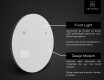 Oglinda rotunda perete LED SMART L114 Apple #2