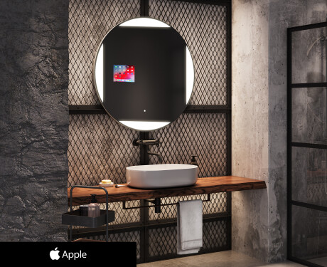 Oglinda rotunda perete LED SMART L116 Apple #1