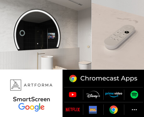 Oglinzi semilunară perete LED SMART W223 Google #2