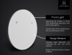 Oglinda rotunda perete LED SMART L114 Samsung #2