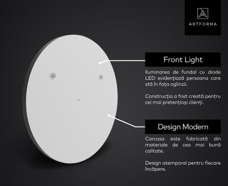 Oglinda rotunda perete LED SMART L116 Samsung #2